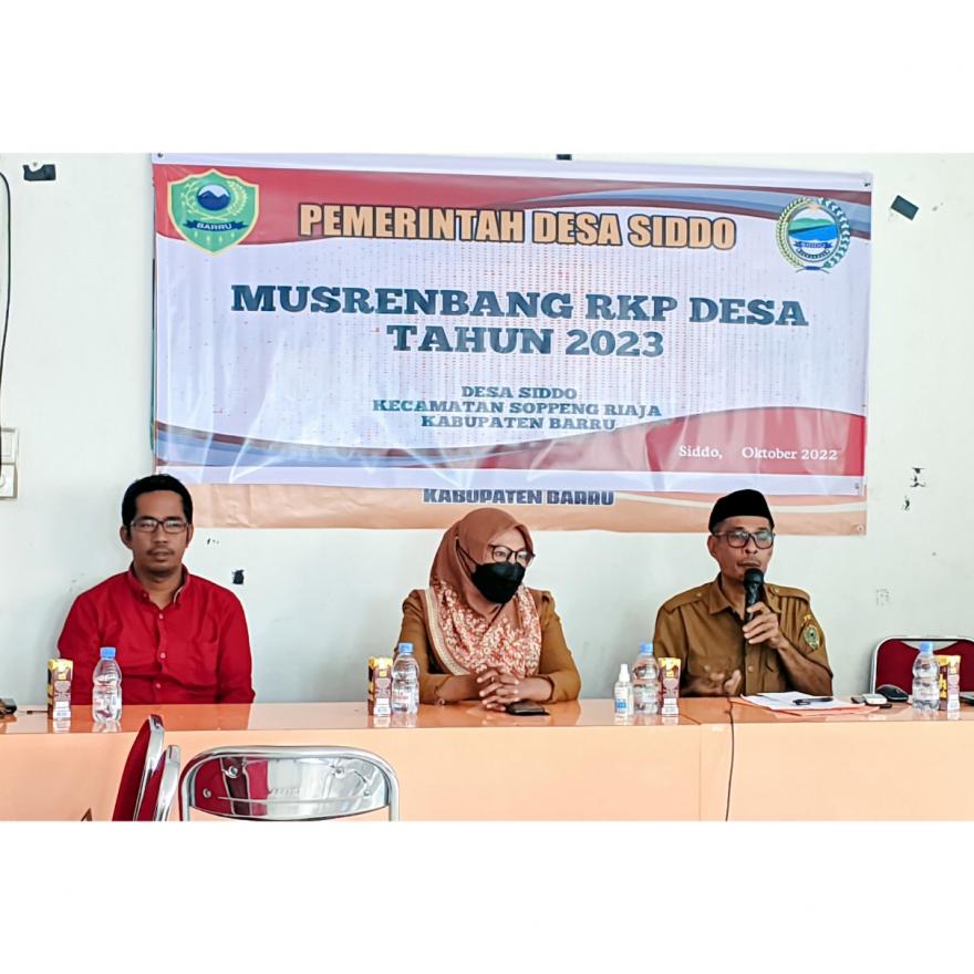 Pemdes SIDDO Laksanakan Musrenbang RKPDesa Tahun 2023