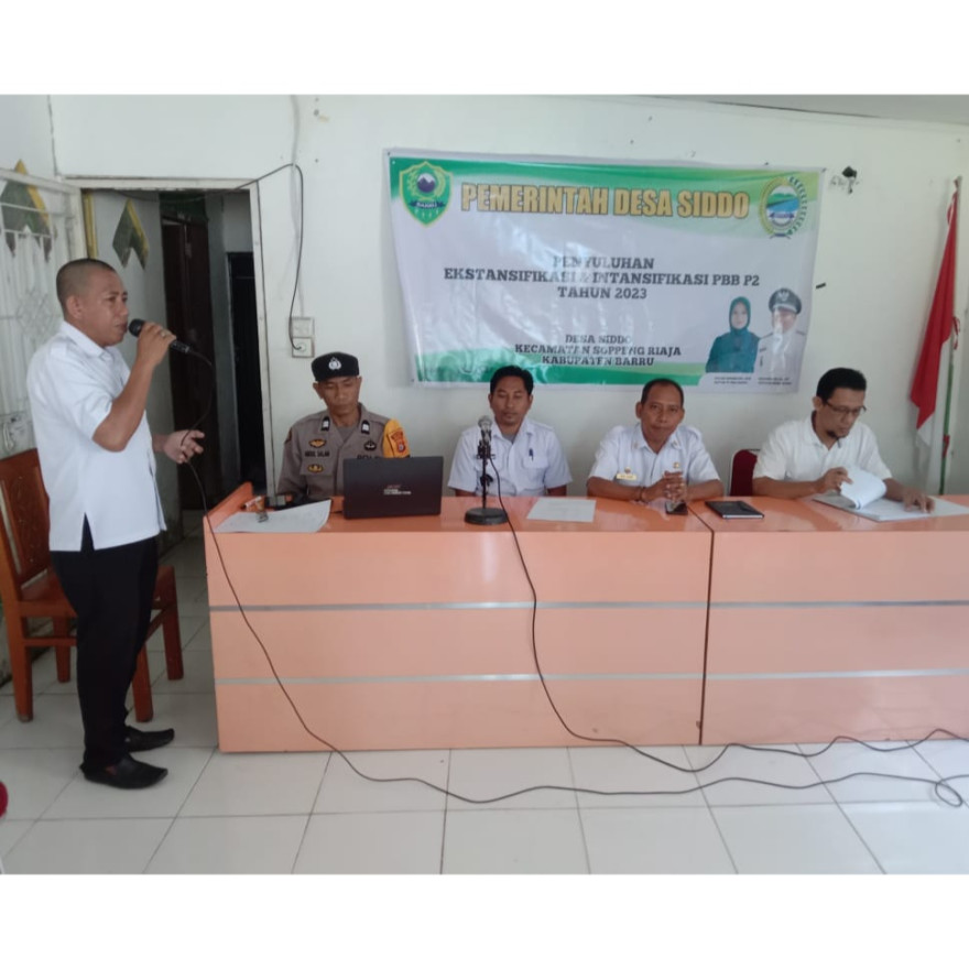 Upaya Ekstensifikasi dan Intensifikasi Pemungutan PBB, Pemdes Siddo Melaksanakan Penyuluhan