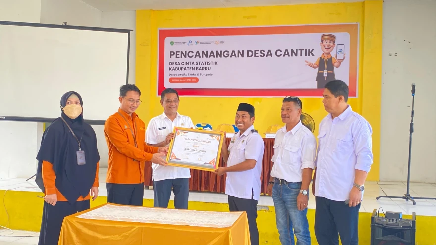 Desa Siddo Masuk Desa Binaan BPS Barru dalam Kegiatan Pencanangan Desa Cantik (Desa Cinta Statistik)